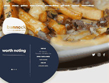 Tablet Screenshot of bannockrestaurant.com